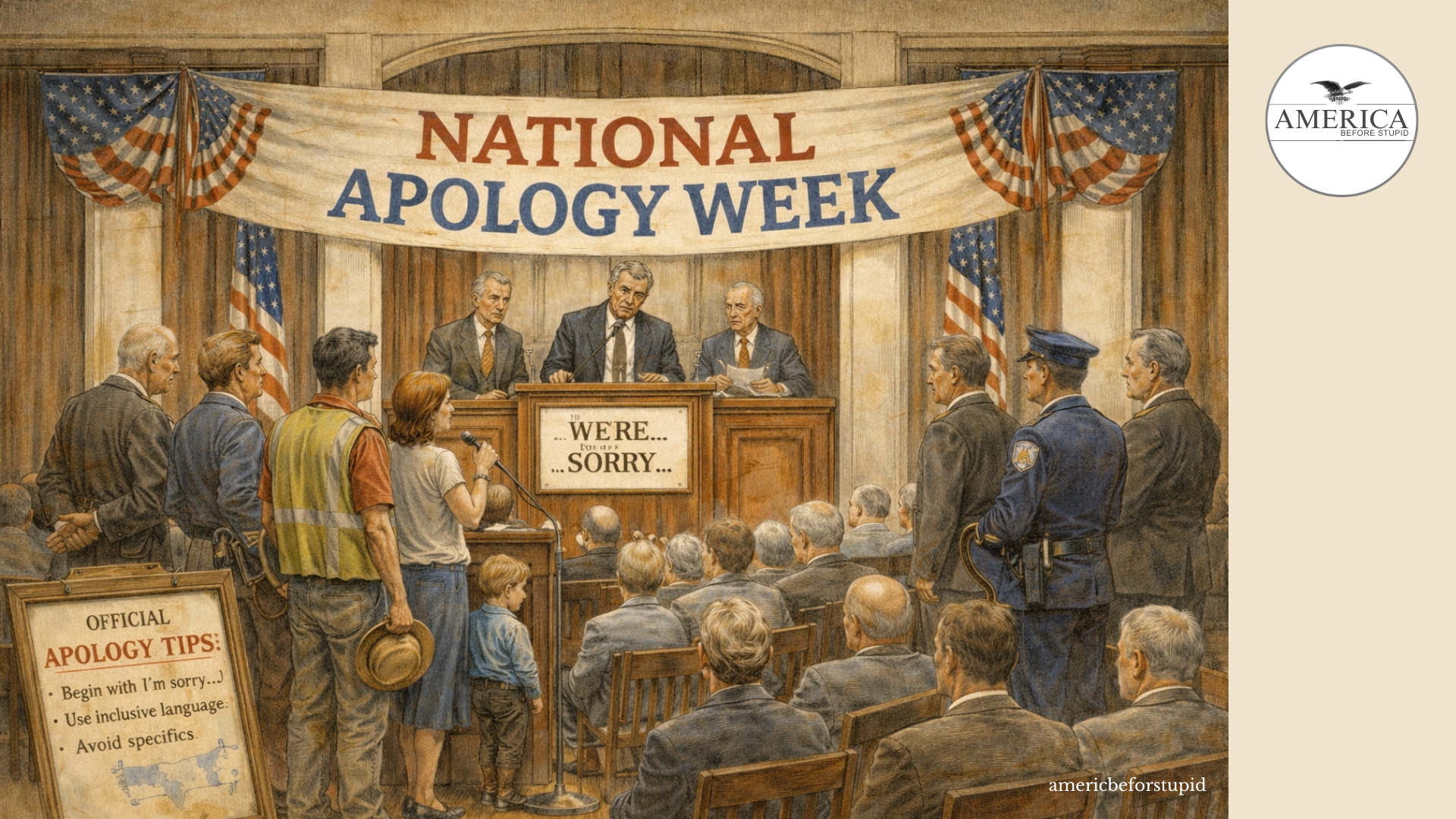 America Introduces ‘National Apology Week’—No One Sure What For